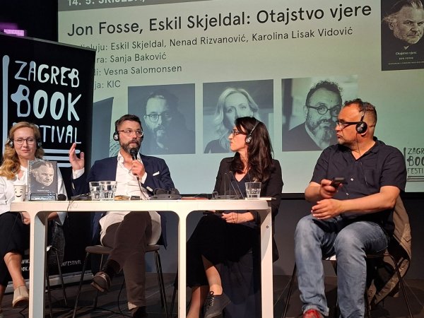 Eskil Skjeldal govorio je o svojoj knjizi inervjua s nobelovcem Jonom Fosseom