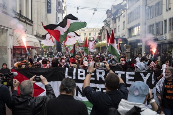 Prosvjed u Baselu uoči finala Eurosonga