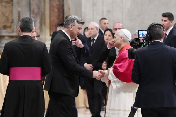 Andrej Plenković i papa Lav XIV.