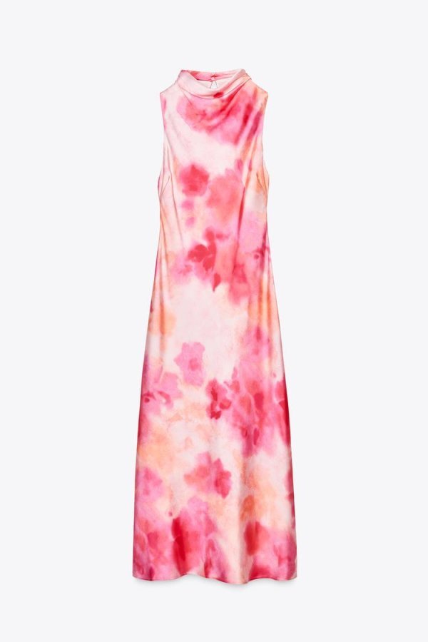Zara: Cvjetna haljina tie-dye uzorka