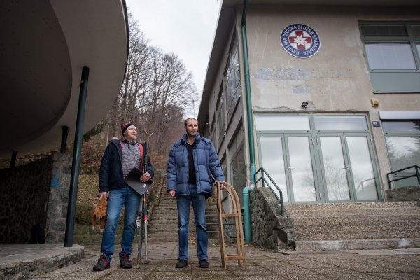 Matej Mišić i Renato Petek na 'otvaranju' sljemenske žičare