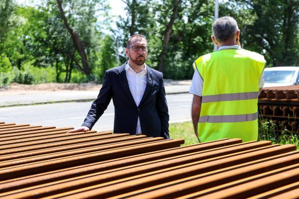 Tomašević u obilasku radova proširenja tramvajske zone