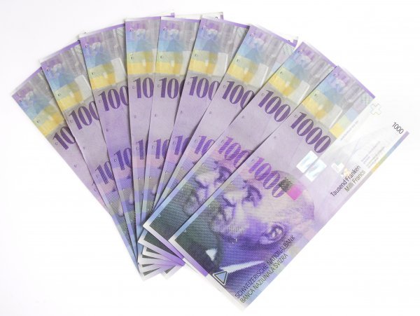 U Švicarskoj je za petinu povećana cirkulacija nočanica od 1000 franaka Profimedia