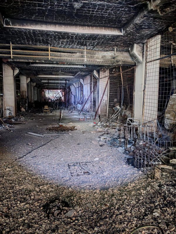 Posljedice požara u skladištu Teatra Gavran