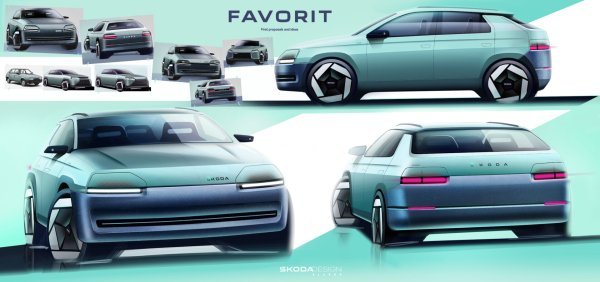 Škoda Favorit kako ga zamišlja dizajner Ljudmil Slavov - prve ideje