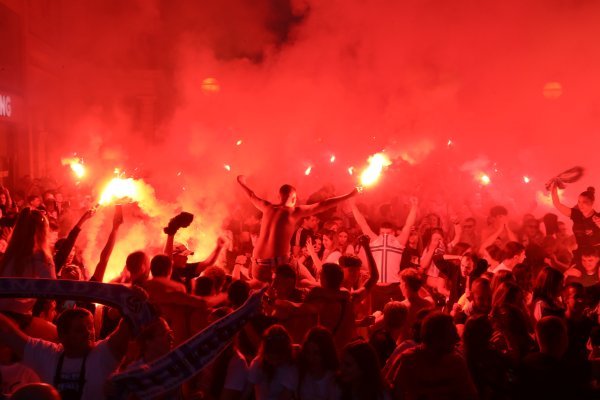 Rijeka: Slavlje na Korzu nakon osvojenog Kupa