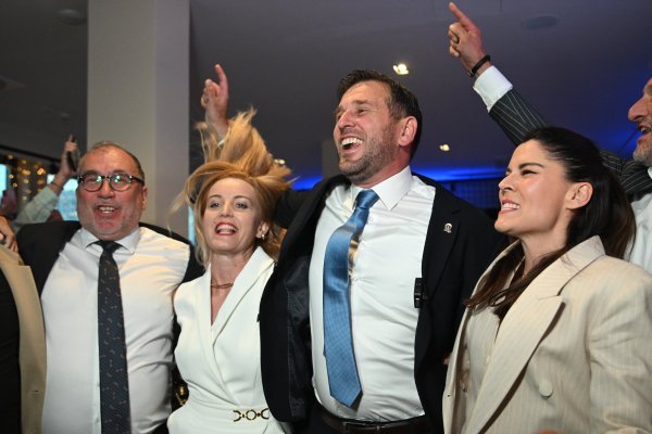 Ivo Bilić, Tomislav Šuta, Matea Dorčić i Ivica Budimir slave Šutinu pobjedu