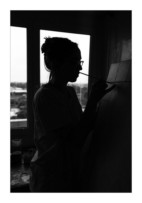 Klara Rusan Klarxy u svom ateljeu