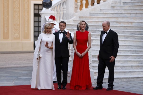 Princeza Charlene, princ Albert, Brigitte i Emmanuel Macron