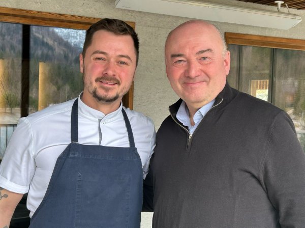 Chef David Žefran i naš suradnik Velimir Cindrić