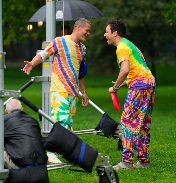 Brad Pitt i Jimmy Fallon