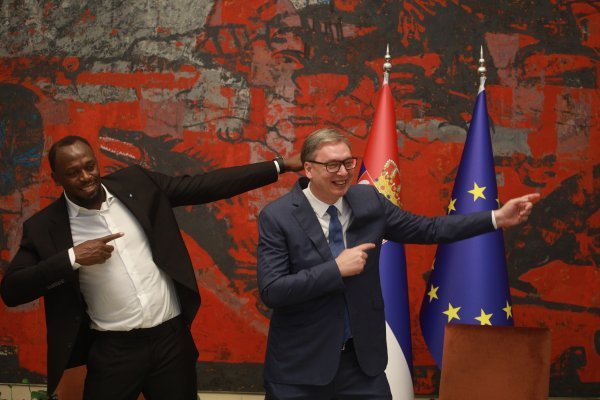 Aleksandar Vučić se sastao s višestrukim olimpijskim prvakom Usainom Boltom