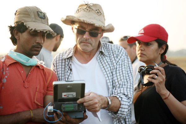 Danny Boyle na setu filma 'Slumdog Millionaire'