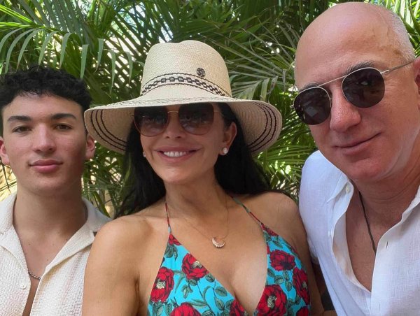 Lauren Sanchez, Nikko Gonzalez i Jeff Bezos