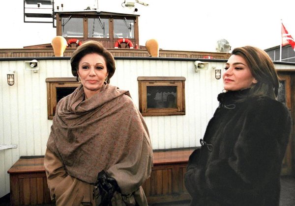 Farah Diba i Leila Pahlavi
