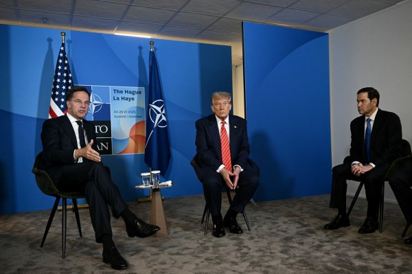 Mark Rutte i Donald Trump