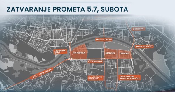 Zatvaranje prometa zbog Thompsonova koncerta