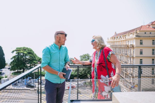 Katica Hauptfeld u razgovoru s novinarom tportala
