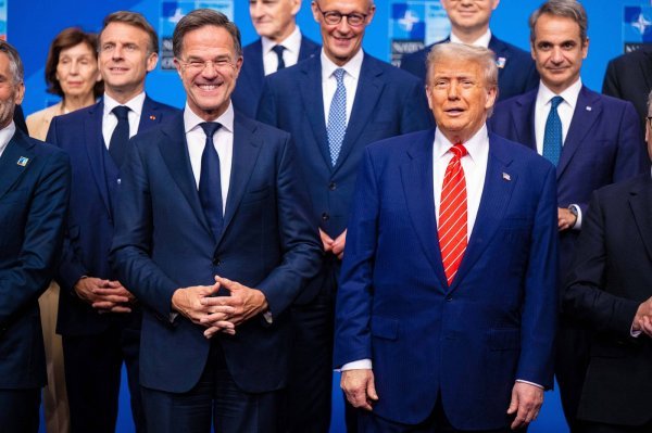 Mark Rutte i Donald Trump
