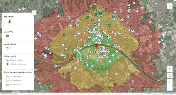 Koliko treba pješice do Hipodroma