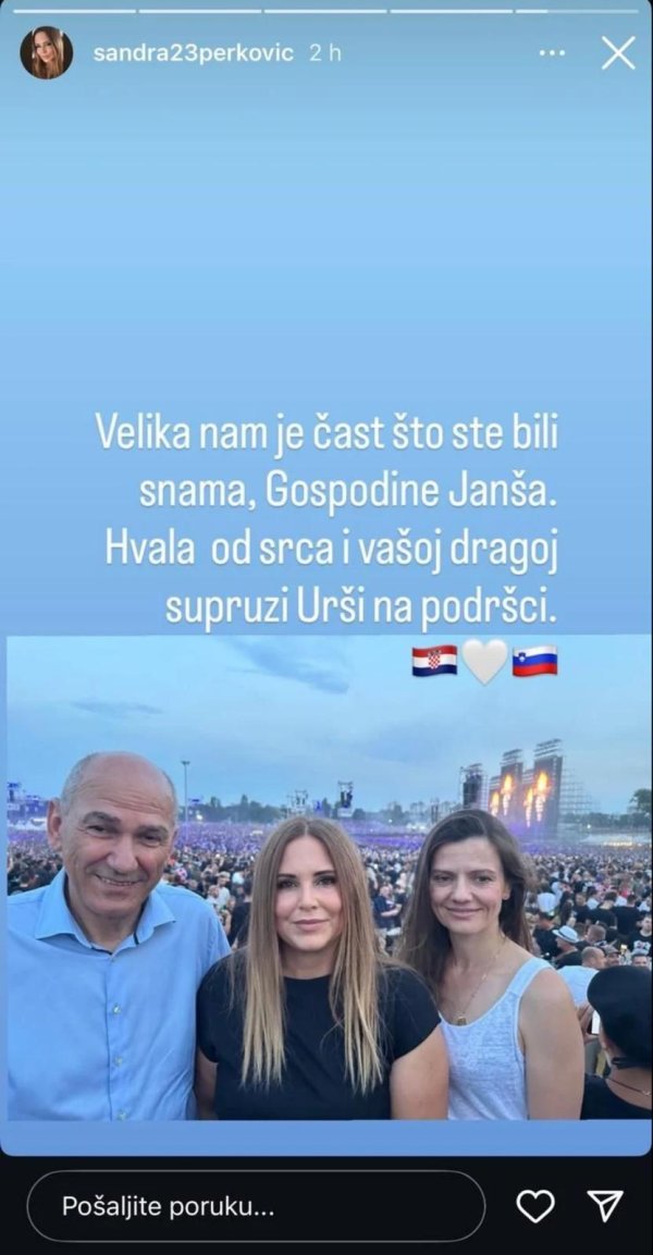 Sandra Perković u društvu bivšeg slovenskog premijera