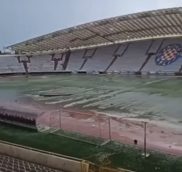 Pogledajte pravo stanje poljudskog stadiona nakon strašnog nevremena