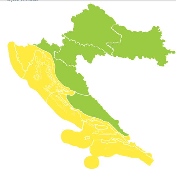 Upozorenja za srijedu, 9. srpnja 2025.