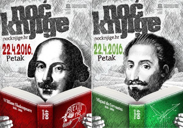 Noć knjige u znaku 400. obljetnice smrti Williama Shakespearea i Miguela de Cervantesa Noć knjige