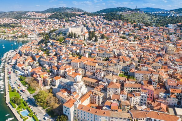 Šibenik - pogled iz zraka