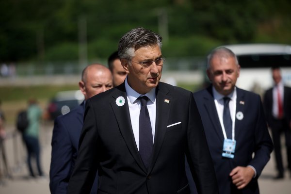 Andrej Plenković u Srebrenici