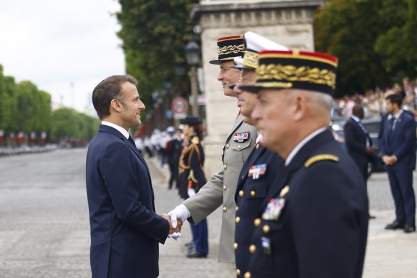 Francuski predsjednik Emmanule Macron na Danu pada Bastilje u Parizu