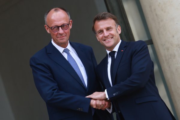 Friedrich Merz i Emmanuel Macron