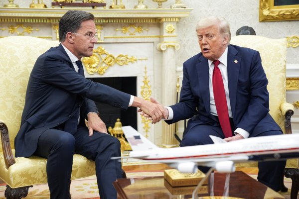 Mark Rutte i Donald Trump