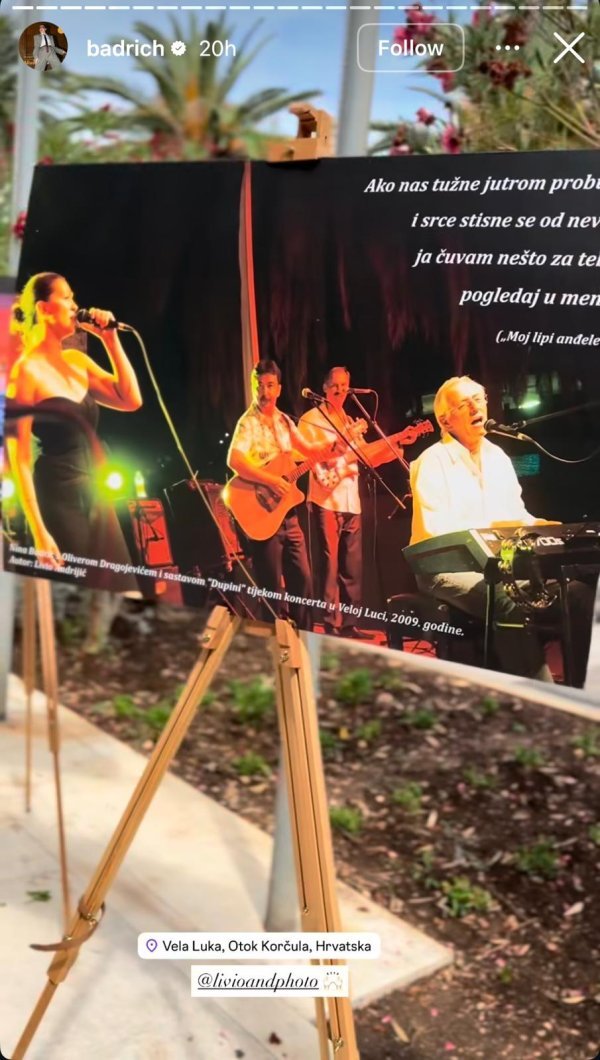 Ninu Badrić posebno je razveselila fotografija koju je 2009 snimio Livio Andrijić.