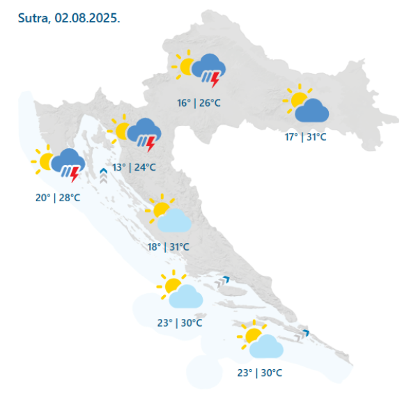 Prognoza za subotu