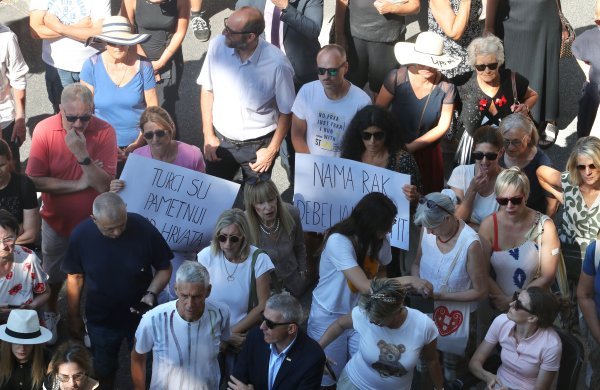 Prosvjed građana protiv dolaska broda Moby Drea s azbestom u Brodosplit