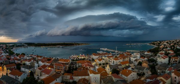 Dolazak olujnog nevremena nad Novalju