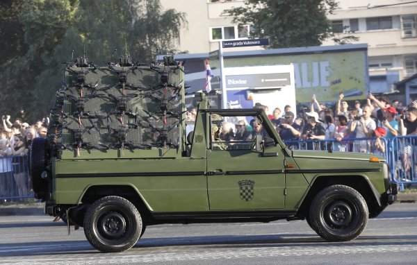 FPV dronovi Hrvatske vojske, koje proizvodi Orqa, prikazani su na mimohodu u Zagrebu