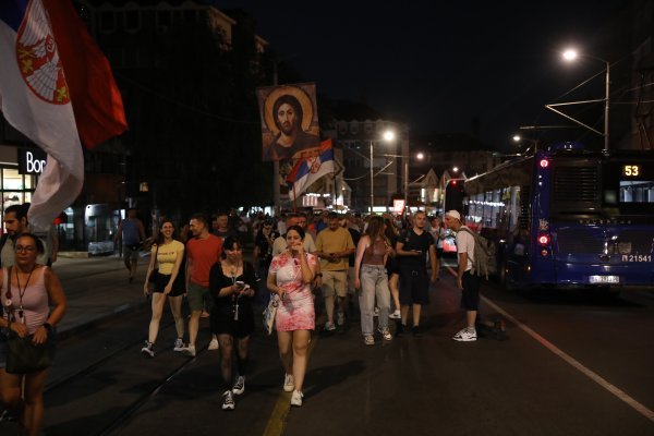 Okupljanje građana u Beogradu