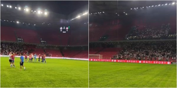 Evo kako je Torcida ispratila hajdukovce nakon ispadanja u Tirani