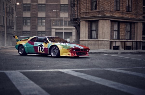 BMW Art Car by Andy Warhol, BMW M1 group 4 racing version, 1979., na Paris Photo Los Angeles u Paramount Studios