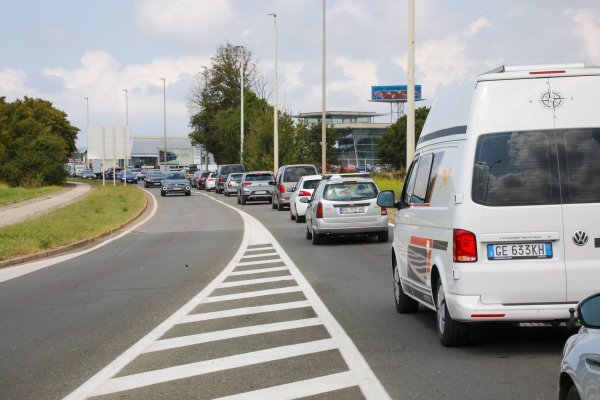 Prometna gužva na otoku Krku