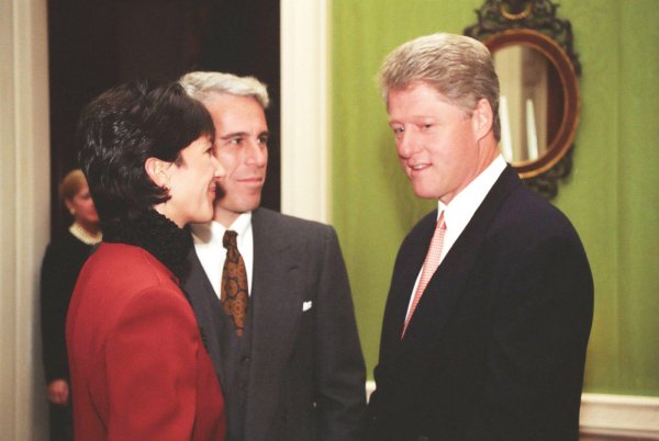 Ghislaine Maxwell, Jeffrey Epstein i Bill Clinton