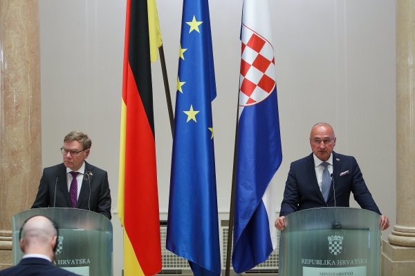 Johann Wadephul stigao u Zagreb i susreo se s Gordanom Grlićem Radmanom.