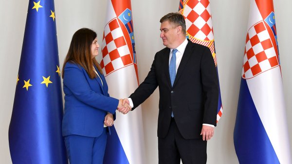 Palestinska šefica diplomacija Varsen Aghabekian na prijemu kod Zorana Milanovića