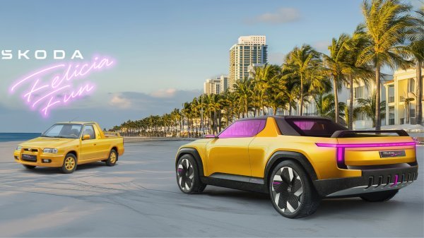 Originalna Škoda Felicia Fun i dizajnerska pick-up vizija Škoda Felicia Fun