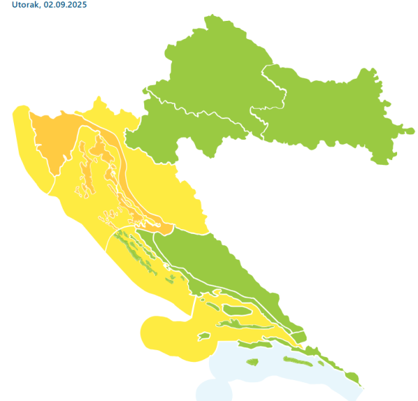 Prognoza za utorak
