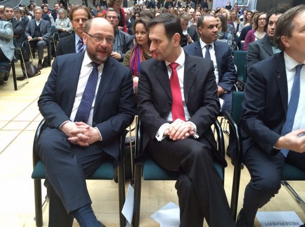 Martin Schulz i Miro Kovač u Allianz Forumu Flickr