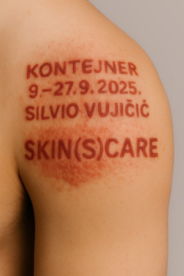 Naziv 'Skin(s)care' simbolički spaja "skin care" i "scars" (ožiljke), odnosno “scare” (nenadani strah)