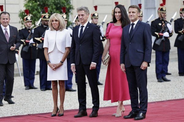 Brigitte Macron, Robert Golob, Tina Gaber, Emmanuel Macron